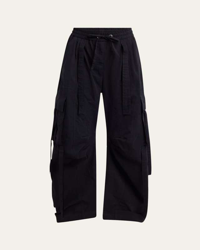 Ties Barrel-Leg Cargo Trousers